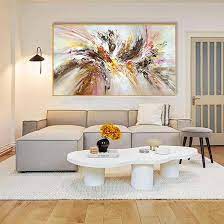 large framed abstract wall art