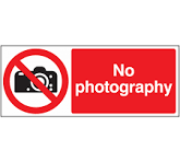 no photography