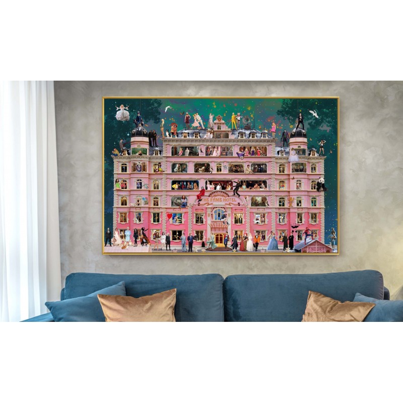 large framed artwork