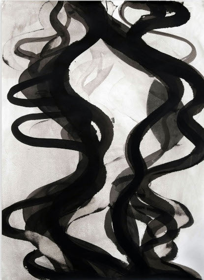 black and white abstract art